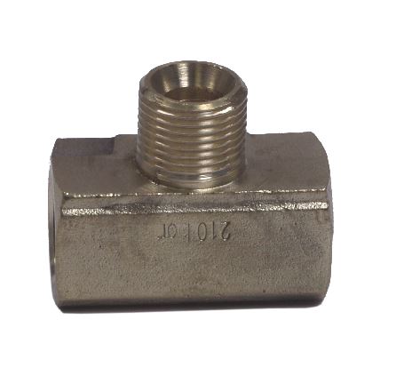 Brass Block Coup 3/8"M x 3/8"F x 3/8"F image 0