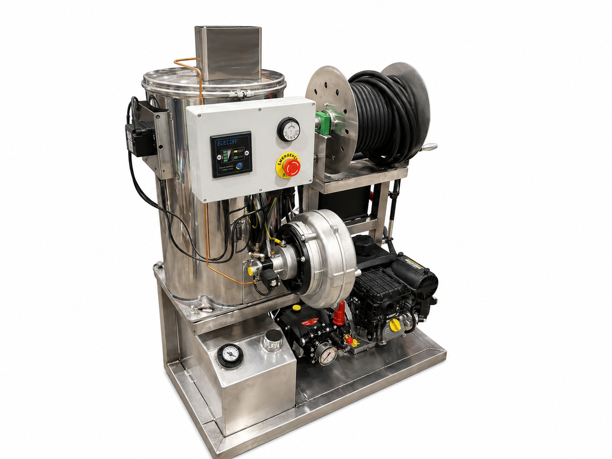 VORTEKS Compact Hot Water Van Mounted Pressure Washer