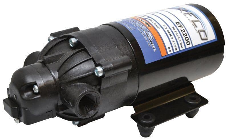 Everflo EF2200 12V diaphragm pump 8.3 LPM