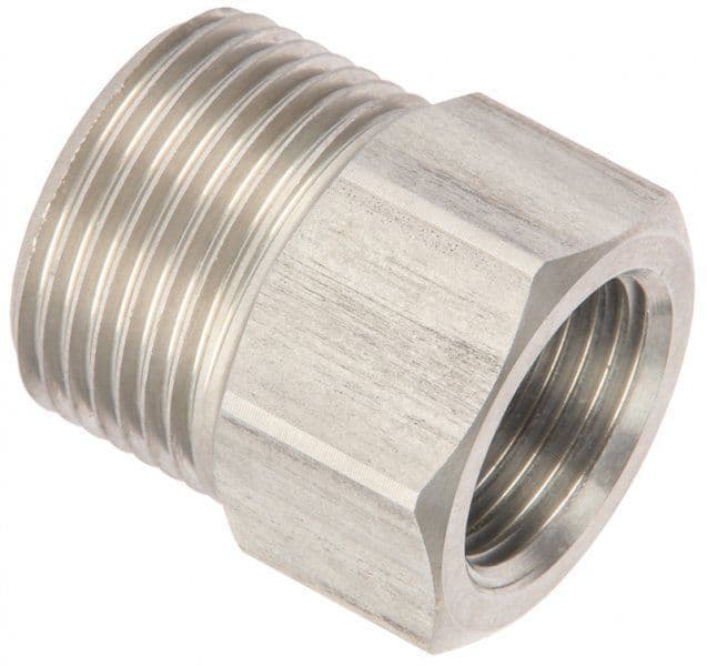 Mosmatic Stainless-Steel M22 Adaptors - 500 Bar - M22 Male x 3/8" BSP Female