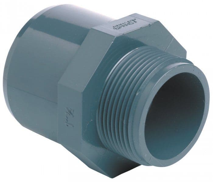 Effast PVCu Plain x Male Thread Sockets