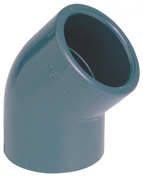 Effast PVCu Plain 45° PVC Elbow