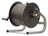 ST71 plastic manual hose reel with 15m black 300 bar sewer hose