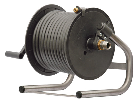 ST71 plastic manual hose reel with 15m black 300 bar sewer hose