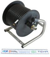 ST71 plastic manual hose reel hose connection variant