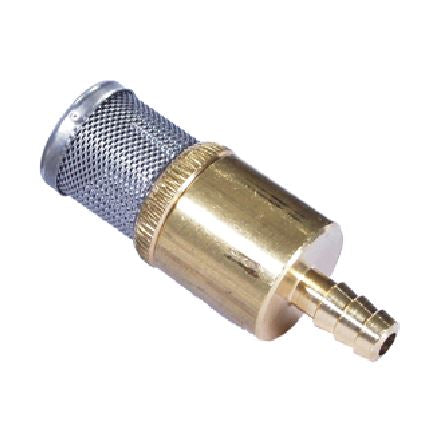 Brass Chemical Strainer with N/R Valve 1/4" Tail image 0