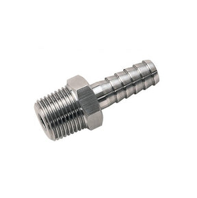 Plated Steel Hose tail 1/8"M x 1/4" Tail image 0