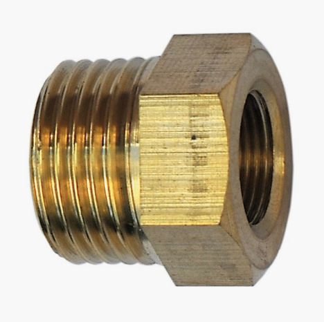 Thermostat Housing Adaptor 12" brass image 0