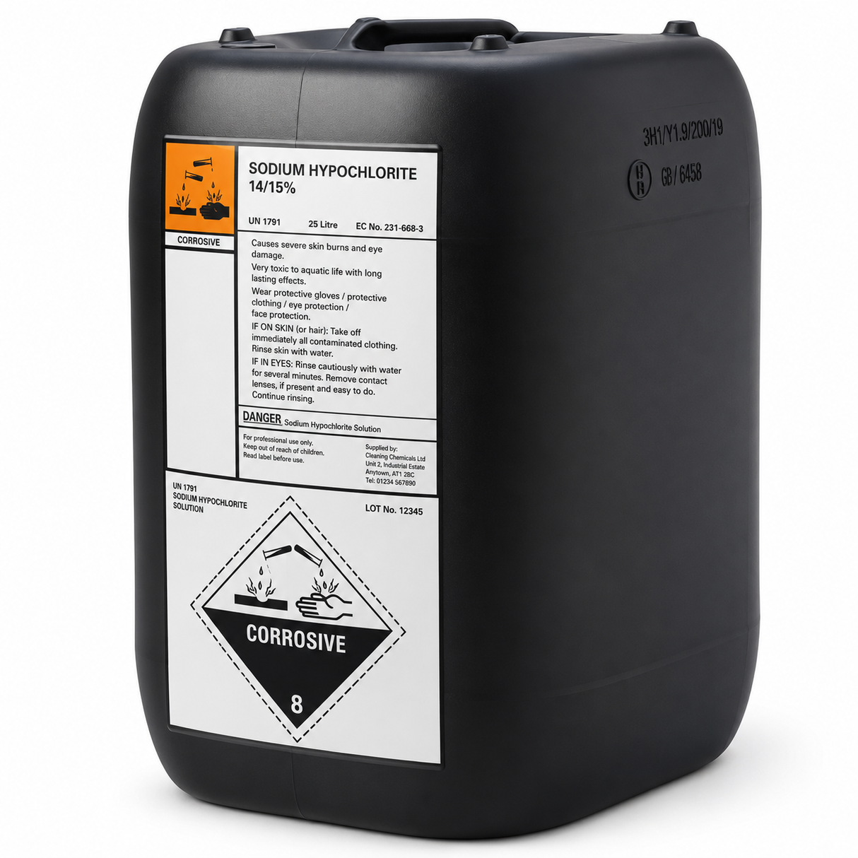 Sodium Hypochlorite 14–15% – Professional Strength