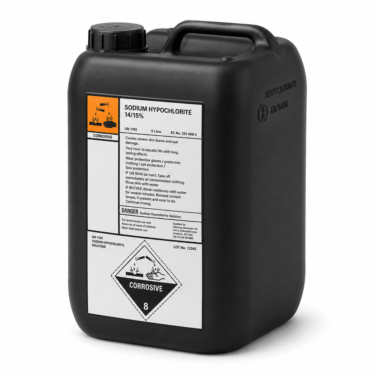 Sodium Hypochlorite 14–15% – Professional Strength