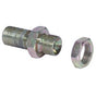 Plated Steel Bulkhead Fitting 1/4"M x 1/4" M image 0