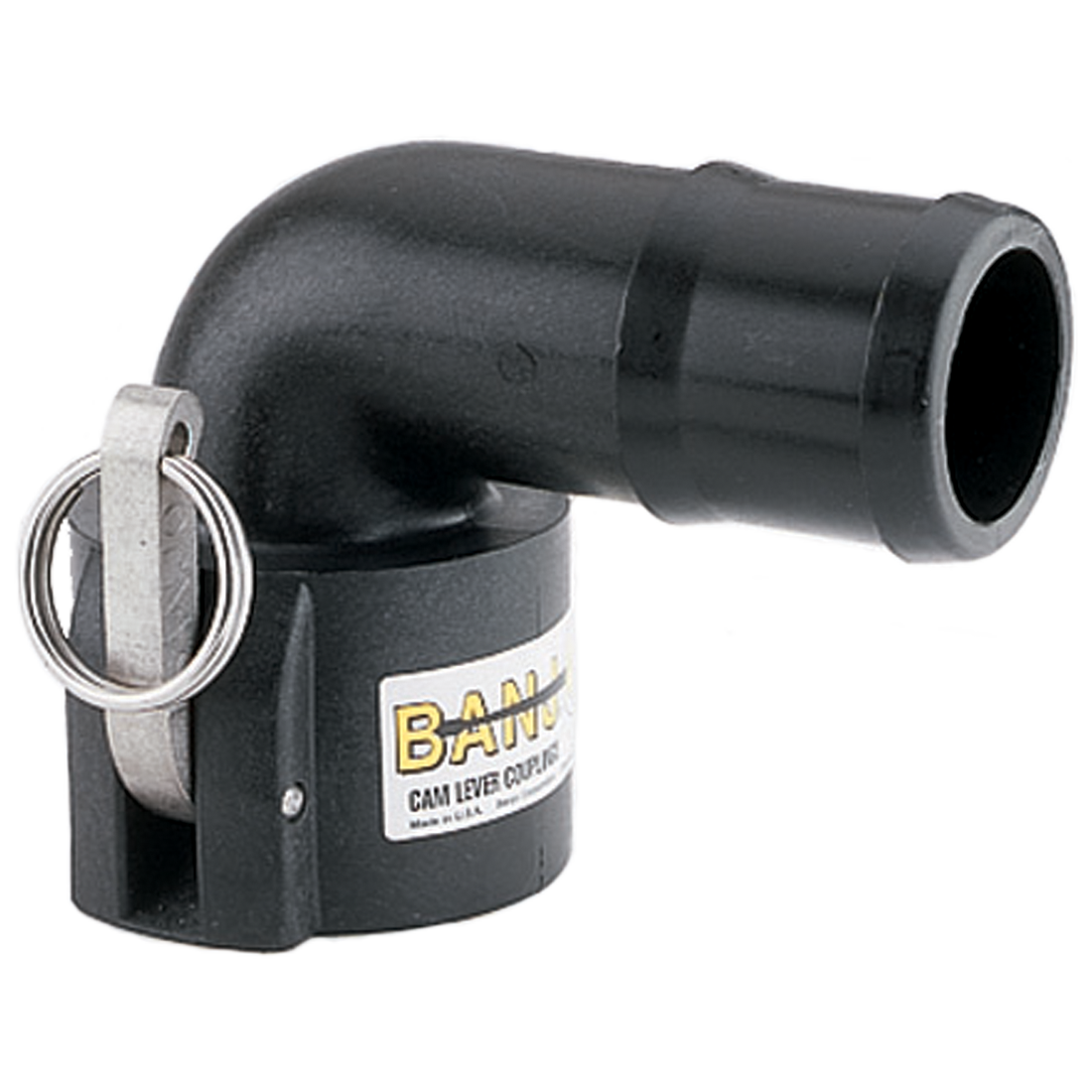 Banjo polypropylene cam lever coupler x 90 degree hose barb
