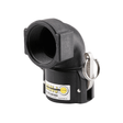 Banjo polypropylene cam lever coupler x 90 degree male thread