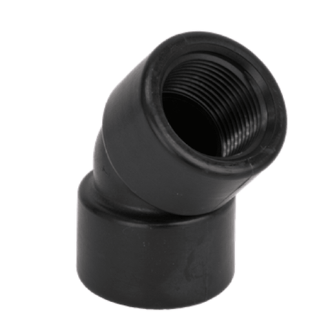 Banjo polypropylene 45 degree female NPT elbow
