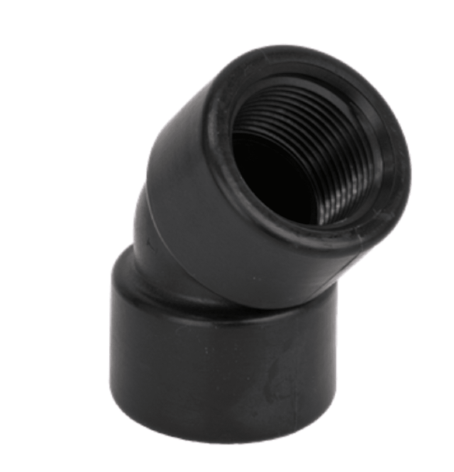 Banjo polypropylene 45 degree female NPT elbow