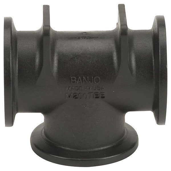 Banjo polypropylene flanged tee