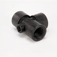 Banjo polypropylene tee with gauge port