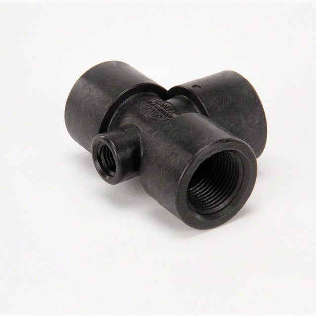 Banjo polypropylene tee with gauge port