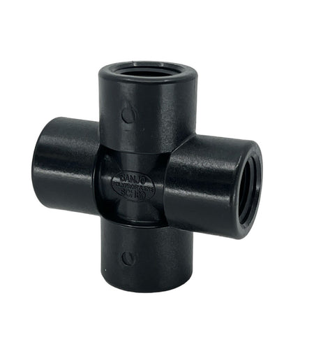 Banjo polypropylene threaded cross
