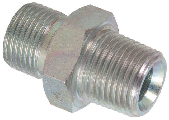 Plated Steel BSP x BSP Taper Male Threaded Nipples