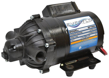 Everflo EF7000 12V high flow softwash diaphragm pump 26.5 LPM
