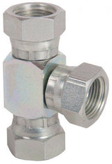 Plated Steel Female Threaded Swivels Tees