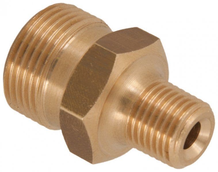 Interpump M22 Male Adaptors - 250 Bar - M22 Male x 1/4" BSP Male