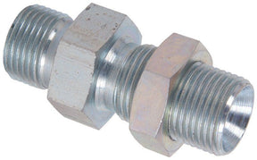 Plated Steel Male Bulkhead Fittings with Nut