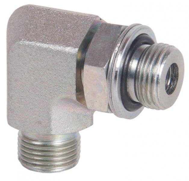 Plated Steel Male Threaded Elbows with Retaining Ring