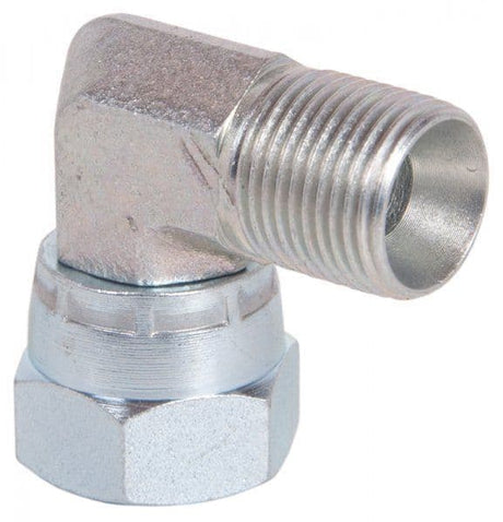 Plated Steel Male x Female Threaded Elbow Swivels
