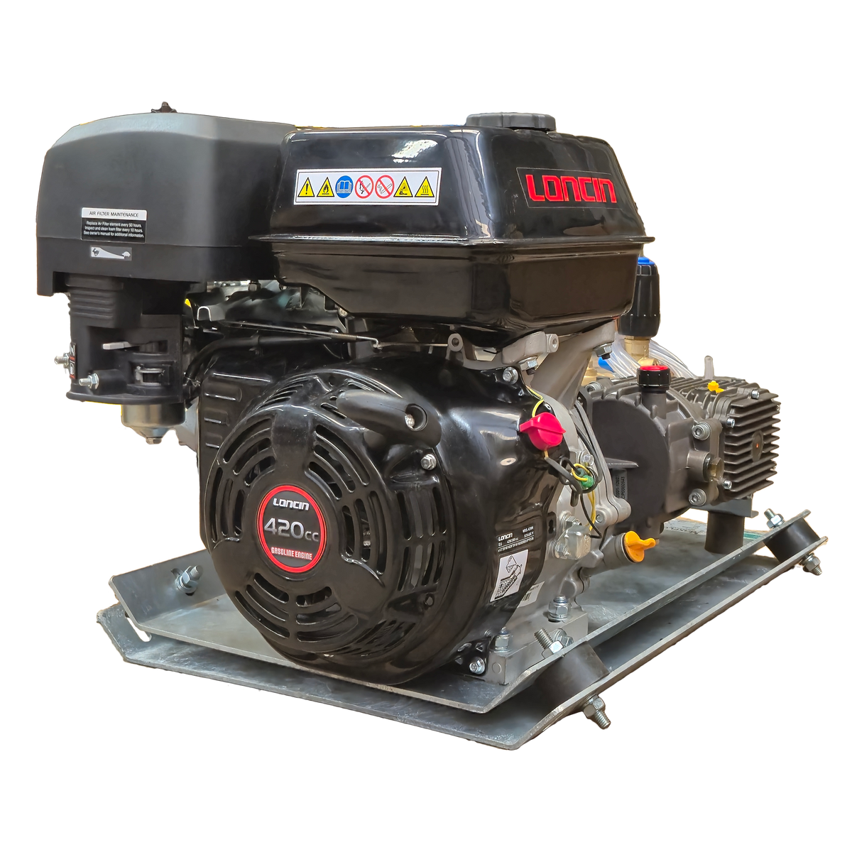 Maxflow Loncin G420 21 LPM Skid-Mounted Pressure Washer
