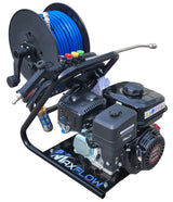 Maxflow MC18COMPACT-LON Loncin H135 11 LPM softwash system with 30m reel