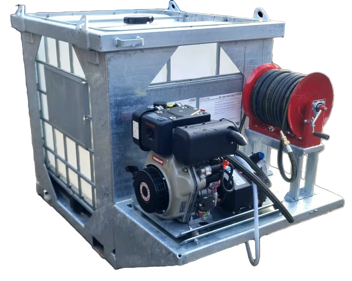 Maxflow 1000L IBC skid bowser pressure washer