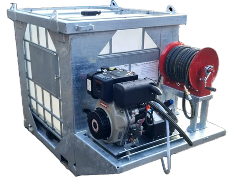 Maxflow 1000L IBC skid bowser pressure washer