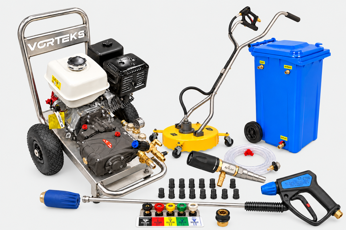 VORTEKS Honda GX390 Pressure Washing Starter Kit