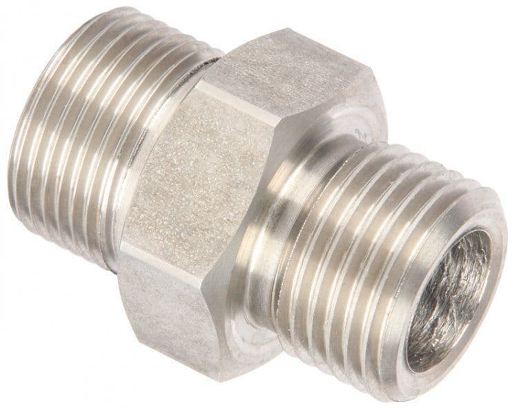Mosmatic Stainless-Steel M22 Adaptors - 500 Bar - M22 Male x 1/2" BSP Male