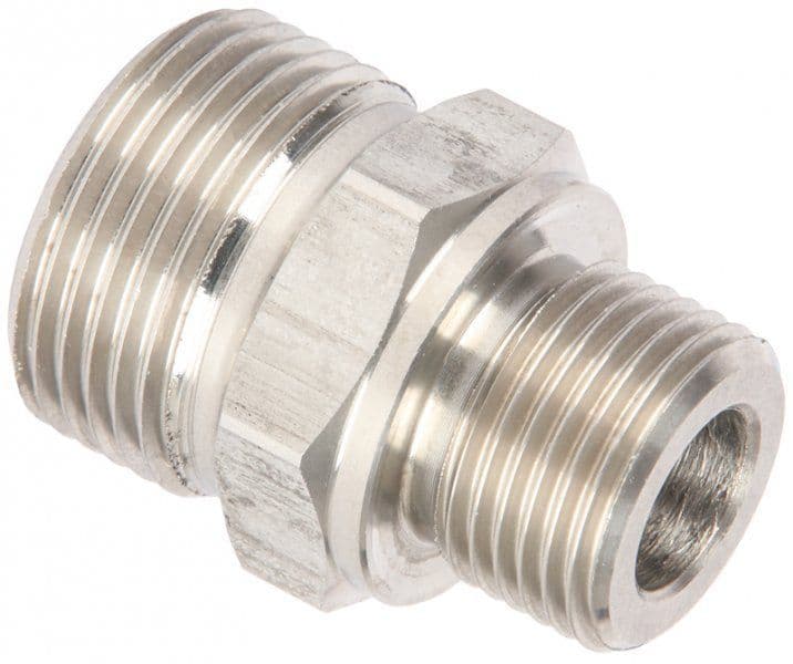 Mosmatic Stainless-Steel M22 Adaptors - 500 Bar - M22 Male x 3/8" BSP Male