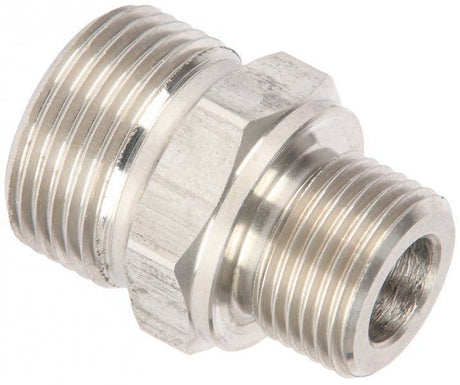 Mosmatic Stainless-Steel M22 Adaptors - 500 Bar - M22 Male x 3/8" BSP Male