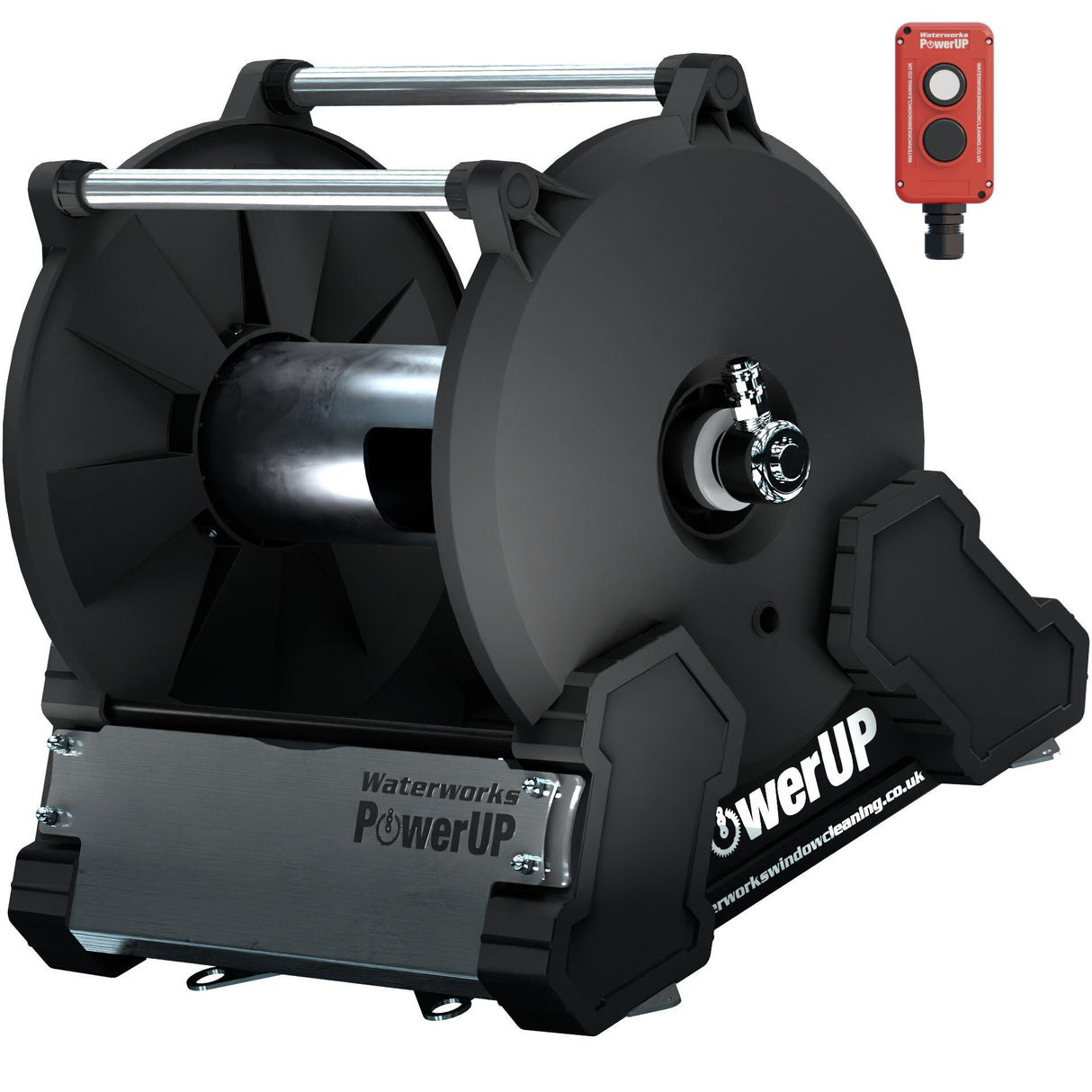 PowerUP chain drive electric hose reel left hand wind