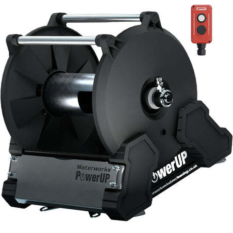 PowerUP chain drive electric hose reel left hand wind