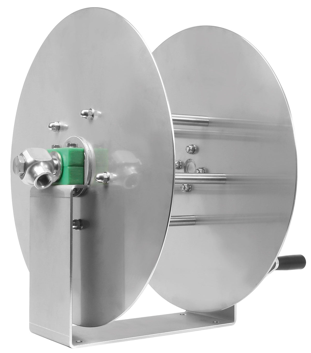 ST71 stainless steel manual high pressure hose reel 40m