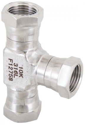 Stainless Steel Female Swivel Tees – 690 Bar