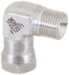 Stainless Steel Male × Female Swivel Elbows – 690 Bar
