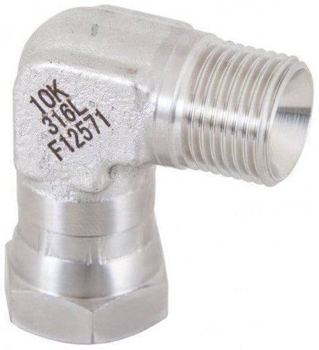 Stainless Steel Male × Female Swivel Elbows – 690 Bar