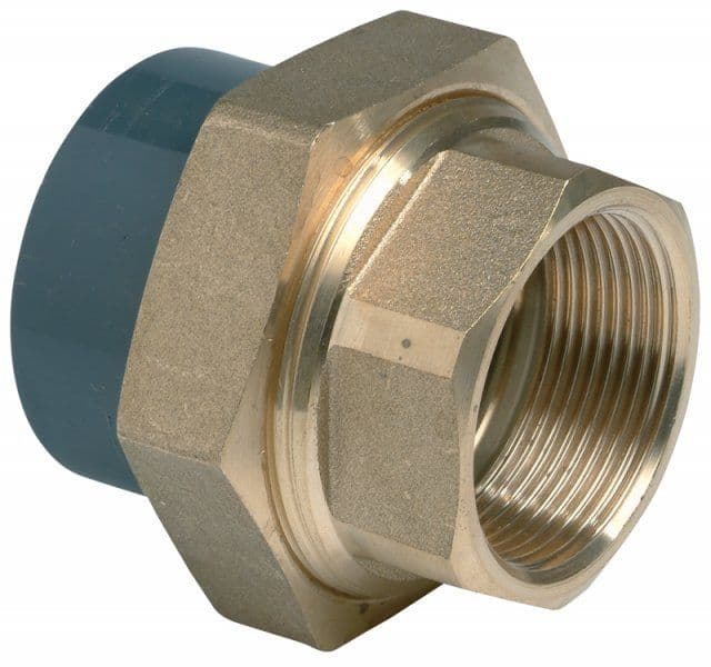 Effast PVCu Plain x Female Thread Composite Unions