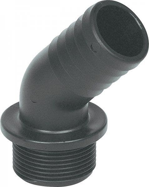 Geoline Polypropylene 45° Hose Barb x Male Thread